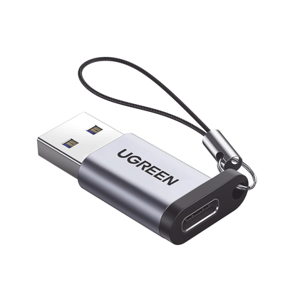 Adaptador USB-A 3.0 a USB-C 5Gbps Aluminio