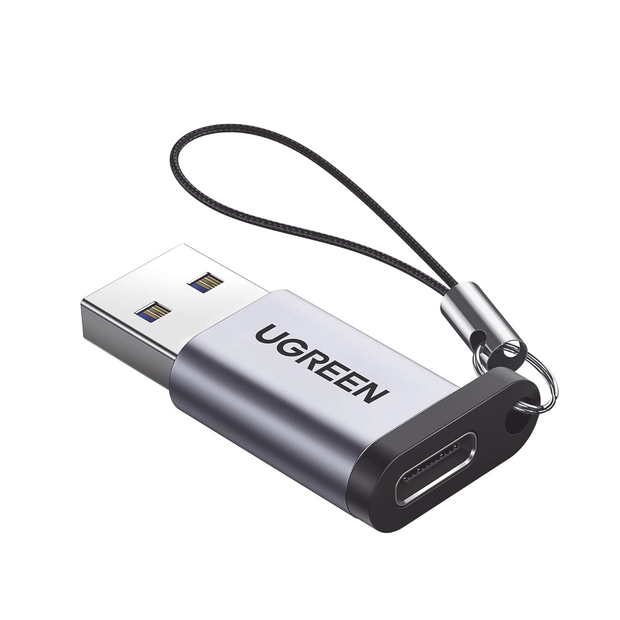 Adaptador USB-A 3.0 a USB-C 5Gbps Aluminio