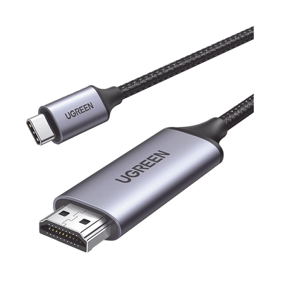 Cable USB-C a HDMI 4K de 1.5 Metros | Compatible con Thunderbolt 3 y 4 | Resolución 4K@60Hz | Modo Espejo y Extendido | Carcasa de Aluminio | Nylon Trenzado | Ideal para Laptop, Monitor y TV