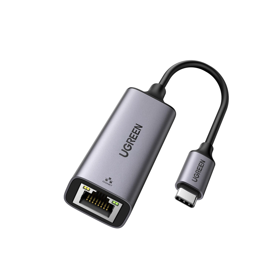 Adaptador USB-C a Ethernet Gigabit RJ45 | USB 3.1 5Gbps | Compatible con Thunderbolt 3 | Velocidad de hasta 1000 Mbps | Chip Inteligente | Carcasa de Aluminio | Cable de 10 cm
