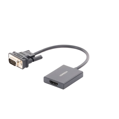 Adaptador VGA a HDMI 1080p con Audio