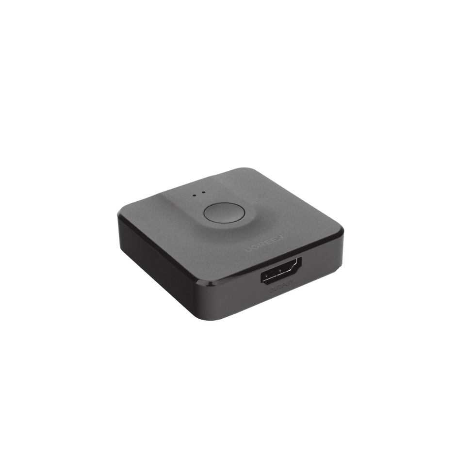 Switch/Divisor HDMI Bidireccional 4K 60Hz 2x1 / 1x2 | Splitter y Switch HDMI Conmutable | HDR, 3D, Dolby Atmos | Chip IC de Alto Rendimiento | LED Indicador | Diseño Compacto | Sin Fuente de Alimentación