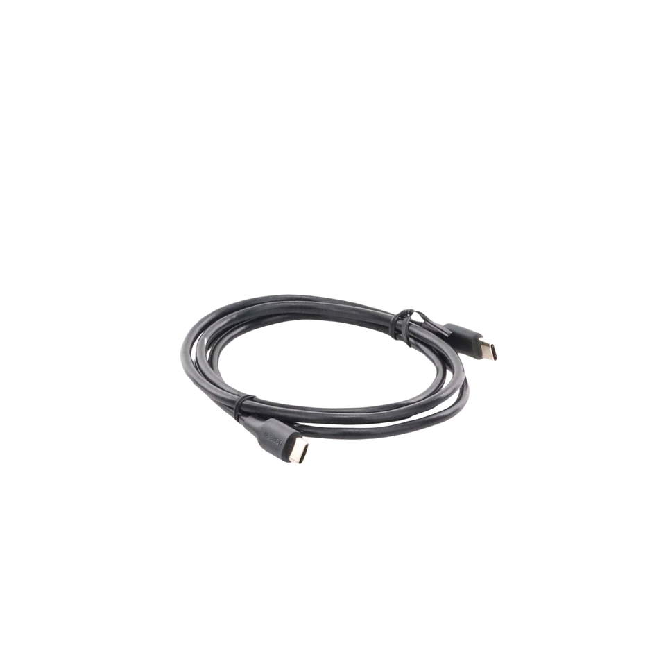 Cable USB-C a USB-C | 1 Metro | Carga Rápida de hasta 60W | Transferencia de datos de 480 Mbps | PD3.0 | QC 4.0/3.0/2.0 | FPC | AFC | Duradero y Flexible| Caja ABS | Cubierta de TPE | Color Negro.