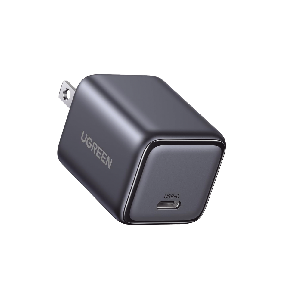 Cargador Rápido Mini GaN 30W | USB-C | Tecnología GaN II | Carga Inteligente | Diseño Compacto | Compatible con Smartphone y Tablet