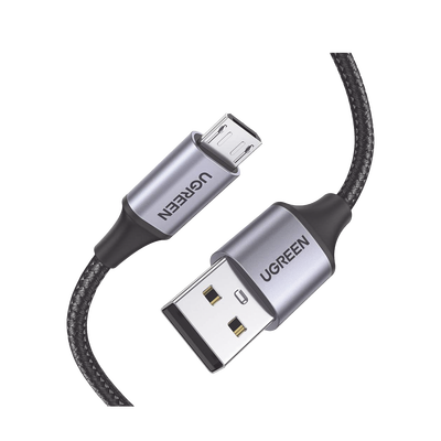 Cable USB-A a Micro USB 1 Metro (3.28 Pies) Carga Rápida QC 3.0 2.0 FPC AFC