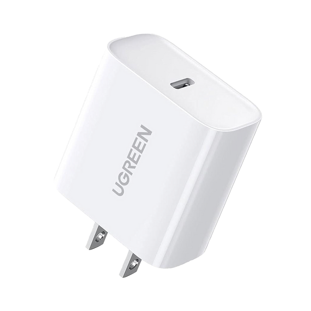 Cargador Rápido USB-C 20W | PD 3.0, PPS y QC 4.0+ | Carga Inteligente | Compatible con Smartphone y Tablet | Color Blanco