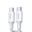 Cable USB-C a USB-C | 1 Metro | Carga Rápida de hasta 60W | Transferencia de datos de 480 Mbps | PD3.0 | QC 4.0/3.0/2.0 | FPC | AFC | Duradero y Flexible| Caja ABS | Cubierta de TPE | Color Blanco.