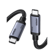 Cable USB-C Thunderbolt 5 / 80 Gbps Bidireccional / 120 Gbps Unidireccional / 1 m (3.28 ft) / 24 Pines / E-Marker IP2133H / 5A Máximo / Aluminio + Cobre Blindado