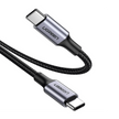 Cable USB-C a USB-C de 1 Metro | Carga Rápida 100W | Transferencia de Datos 480 Mbps | Compatible con PD 3.0, QC 4.0/3.0/2.0, FCP y AFC | Protección Integrada | Carcasa de Aluminio | Nylon Trenzado | Amplia Compatibilidad | Color Negro