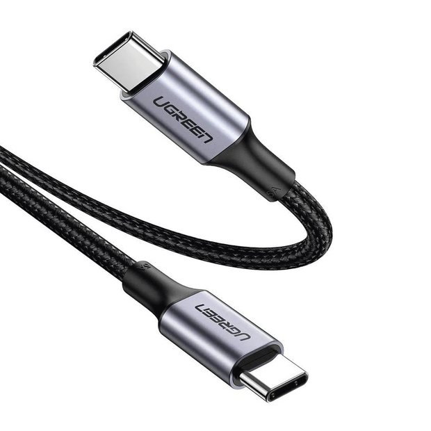 Cable USB-C a USB-C de 1 Metro | Carga Rápida 100W | Transferencia de Datos 480 Mbps | Compatible con PD 3.0, QC 4.0/3.0/2.0, FCP y AFC | Protección Integrada | Carcasa de Aluminio | Nylon Trenzado | Amplia Compatibilidad | Color Negro