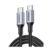 Cable USB-C a USB-C de 1 Metro | Carga Rápida 100W | Transferencia de Datos 480 Mbps | Compatible con PD 3.0, QC 4.0/3.0/2.0, FCP y AFC | Protección Integrada | Carcasa de Aluminio | Nylon Trenzado | Amplia Compatibilidad | Color Negro
