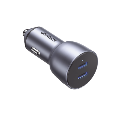 Cargador de Auto 40W Doble USB-C PD