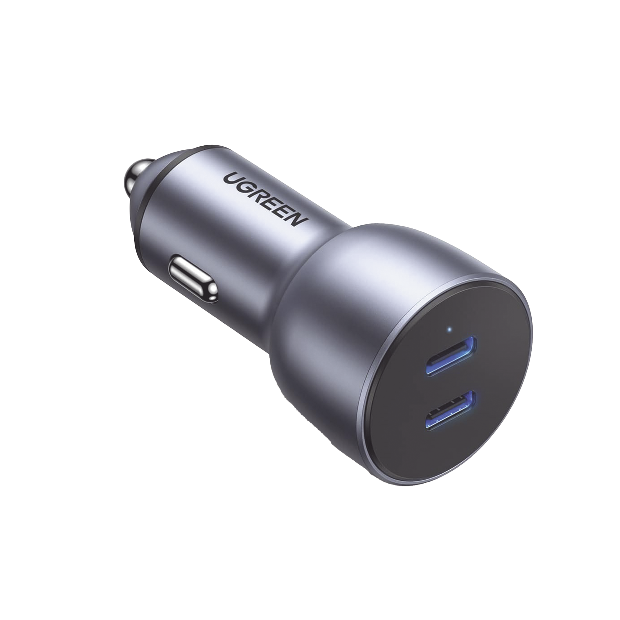 Cargador para Auto USB-C Doble 40W | 2 Puertos USB-C de 20W | Compatible con Vehículos 12V y 24V | Chip Inteligente | Protección Múltiple | Diseño Compacto