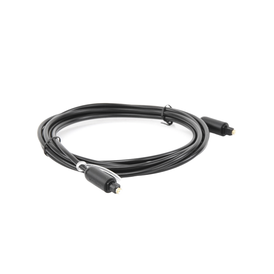 Cable Óptico de Audio Toslink de 3 Metros | Audio Digital S/PDIF | Compatible con Dolby Digital 7.1 | Plug & Play | Diseño Duradero | Incluye Tapas de Protección | Color Negro