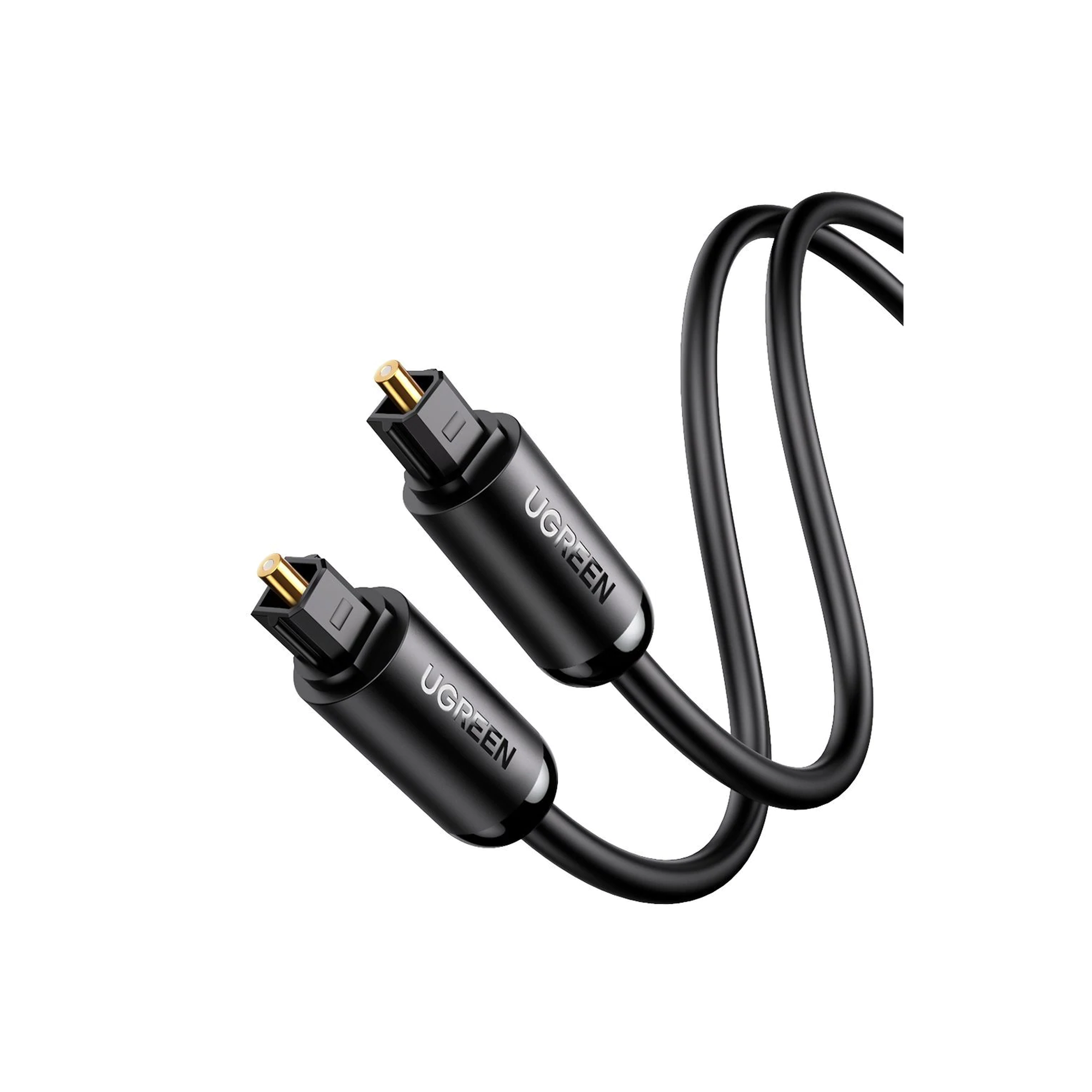 Cable Óptico de Audio Toslink de 3 Metros | Audio Digital S/PDIF | Compatible con Dolby Digital 7.1 | Plug & Play | Diseño Duradero | Incluye Tapas de Protección | Color Negro
