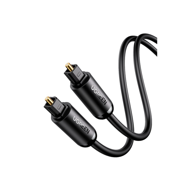 Cable Óptico de Audio Toslink de 3 Metros | Audio Digital S/PDIF | Compatible con Dolby Digital 7.1 | Plug & Play | Diseño Duradero | Incluye Tapas de Protección | Color Negro