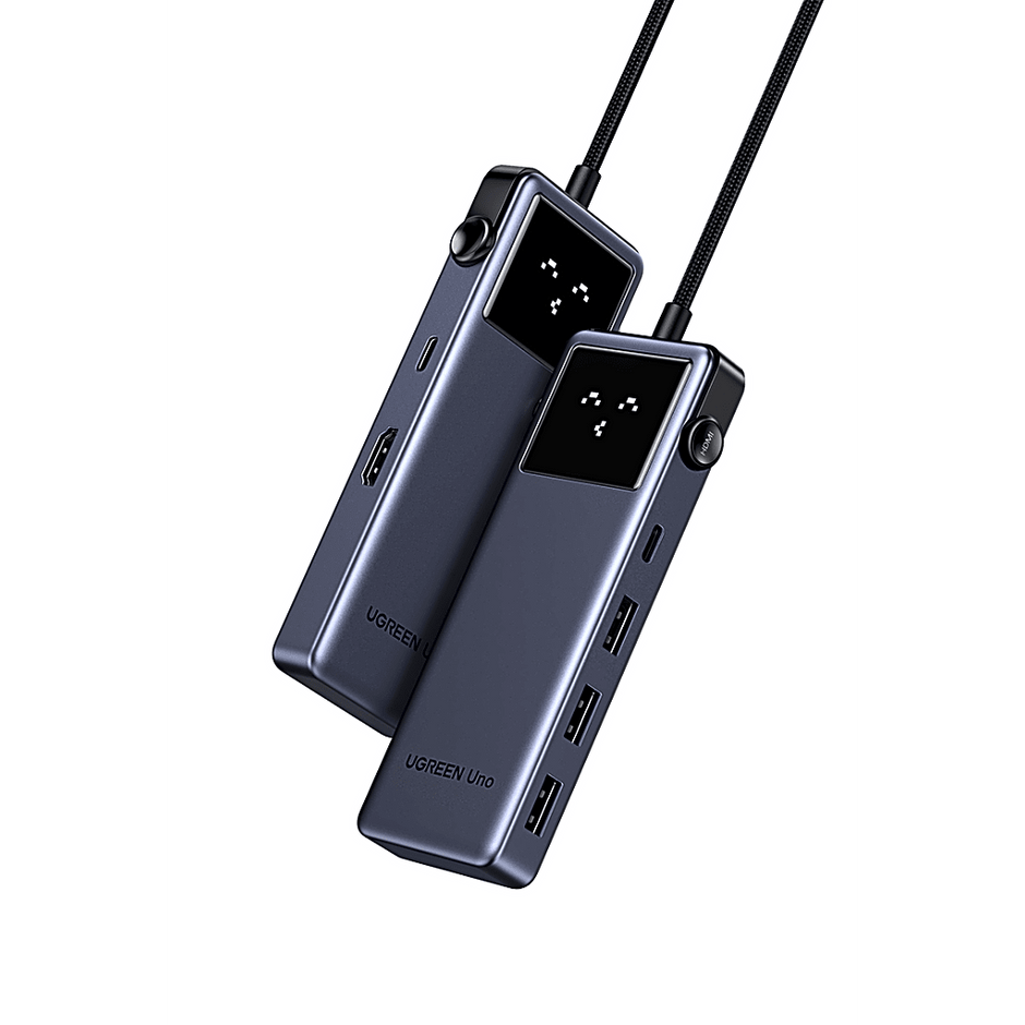 Hub USB-C 6 en 1 / HDMI 4K@60Hz / 3 Puertos USB-A 5Gbps / Carga PD 3.0 100W / Compatibilidad Universal Windows-macOS-Linux / Diseño Compacto