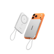 PowerBank Magnético Inalámbrico / 10000 mAh / 30W USB-C PD+PPS / Cable USB-C Integrado 30W / Carga Inalámbrica Magnética 15W / Doble Celda 5000 mAh / Pantalla LED / 39.2 Wh