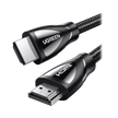 Cable HDMI 2.1 de Nylon Trenzado / 1 Metro (3.28 Pies) / 8K@60Hz/4K@120Hz / eARC (Canal de Retorno de Audio) / HDR10+ / VVR / HEC (Canal Ethernet HDMI) / ALLM / 3D / Dolby Atmos / Dolby Vision / 48 Gbps / Mayor Duración.