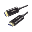 Cable HDMI de 30 Metros (98.43 Pies) por Fibra Óptica 8K@60Hz / Fibra de 4 Núcleos + Cobre EstaÑado de 7 Núcleos / Compatible con HDMI 2.1 / Alta Velocidad 18 Gbps / 3D / HDR / Caja de Aleación Zinc / Premium