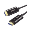 Cable HDMI de 30 Metros (98.43 Pies) por Fibra Óptica 8K@60Hz / Fibra de 4 Núcleos + Cobre EstaÑado de 7 Núcleos / Compatible con HDMI 2.1 / Alta Velocidad 18 Gbps / 3D / HDR / Caja de Aleación Zinc / Premium