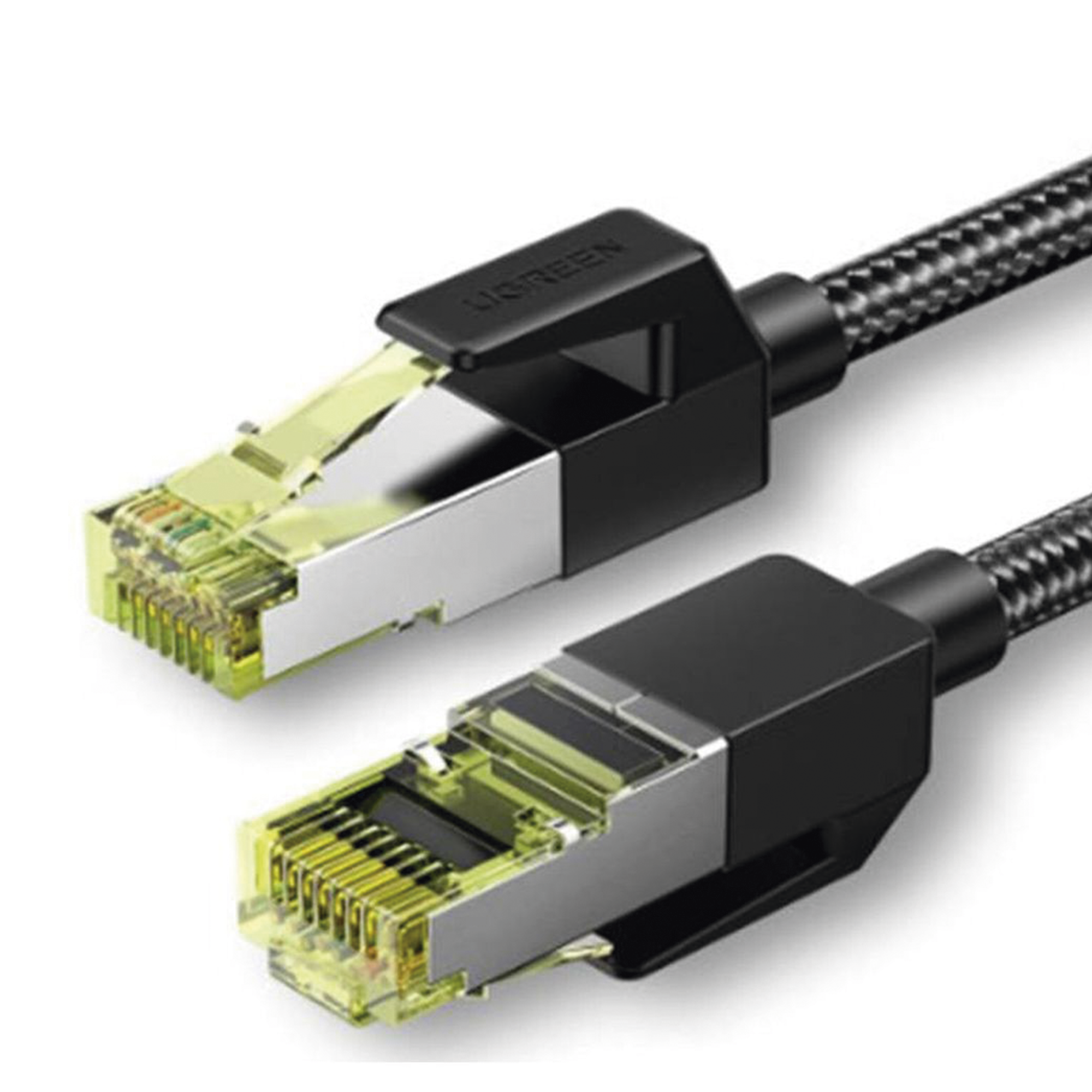 Cable de Red Ethernet Cat7 de 2 Metros | Alta Velocidad | Blindaje F/FTP | Malla de Nylon | Compatible con PC, Router