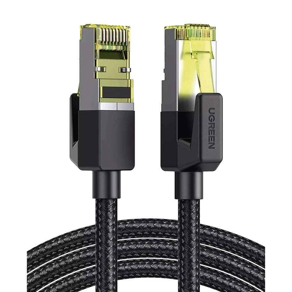 Cable de Red Ethernet Cat7 de 2 Metros | Alta Velocidad | Blindaje F/FTP | Malla de Nylon | Compatible con PC, Router