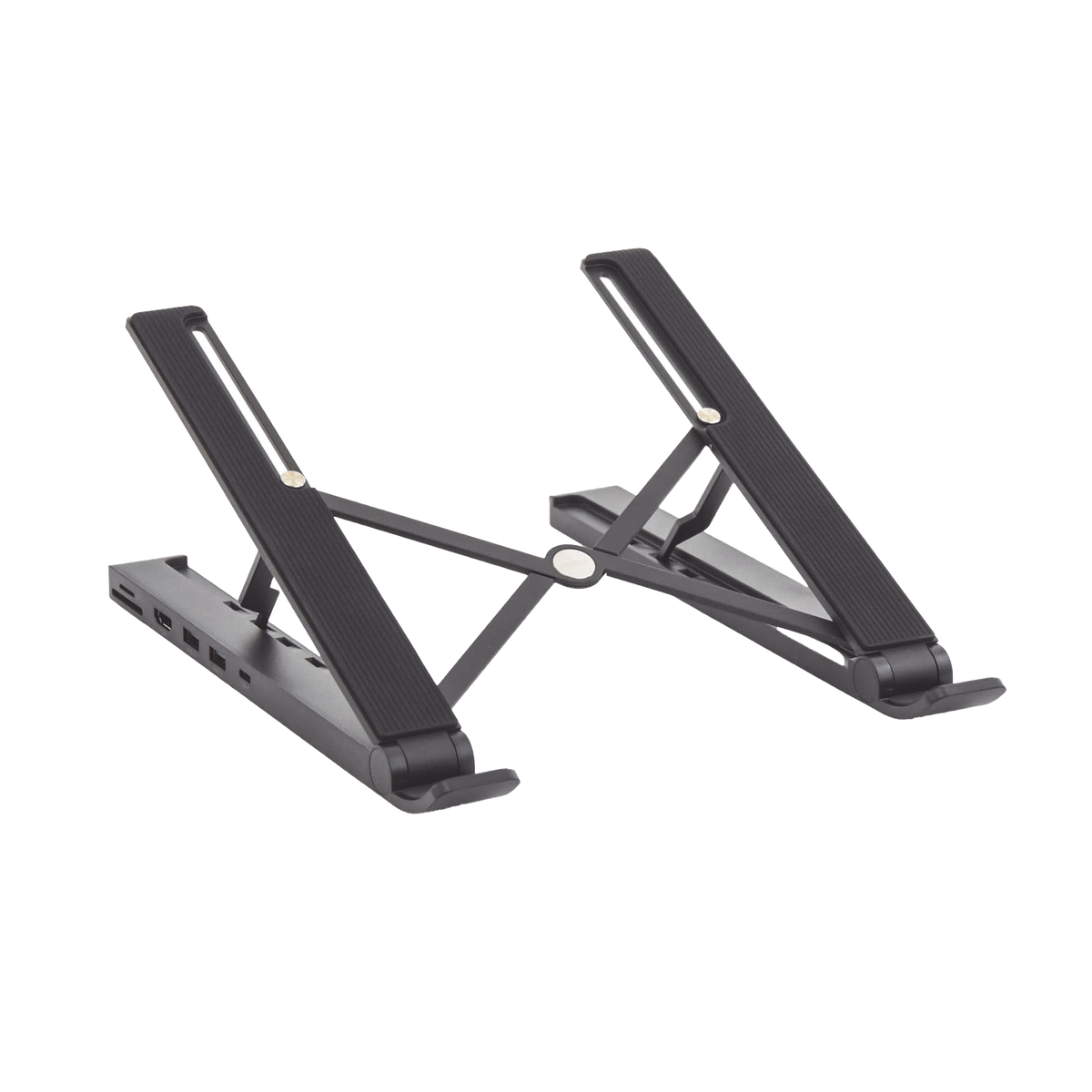 HUB (Docking Station) 5 en 1 con Soporte para Laptop | 2 USB 3.0 a 5Gbps | HDMI 4K@30Hz | Memoria Micro SD (TF) + SD | Amplia Compatibilidad de 10-15