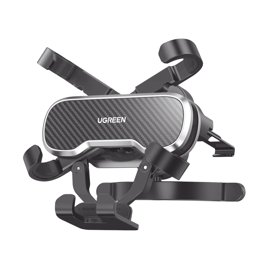 Soporte de Automóvil para Rendija de Ventilación |  Tecnología Gravity | Rotación de 360° | Suspensión por Gancho | Pinzas de Goma | Compatible con Rejilla de Ventilación Horizontal y Vertical.
