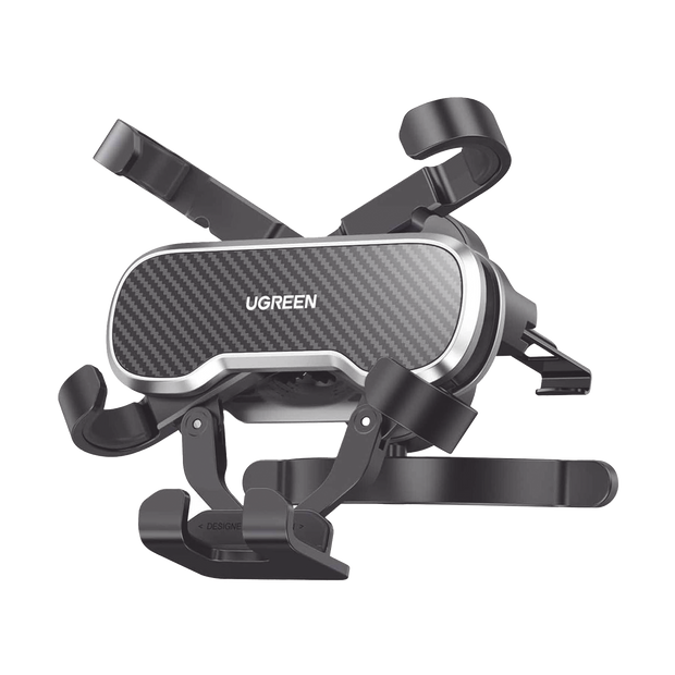 Soporte de Automóvil para Rendija de Ventilación |  Tecnología Gravity | Rotación de 360° | Suspensión por Gancho | Pinzas de Goma | Compatible con Rejilla de Ventilación Horizontal y Vertical.