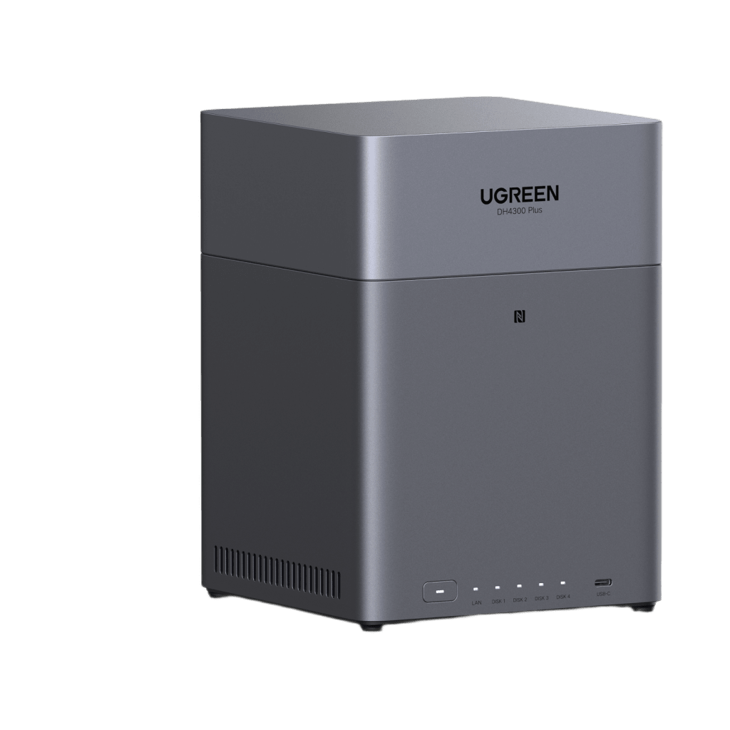 NASync DH4300 Plus | 4 Bahías SATA | 8GB RAM | Puerto 2.5GbE | RAID | HDMI 4K | Acceso Remoto UGREENlink