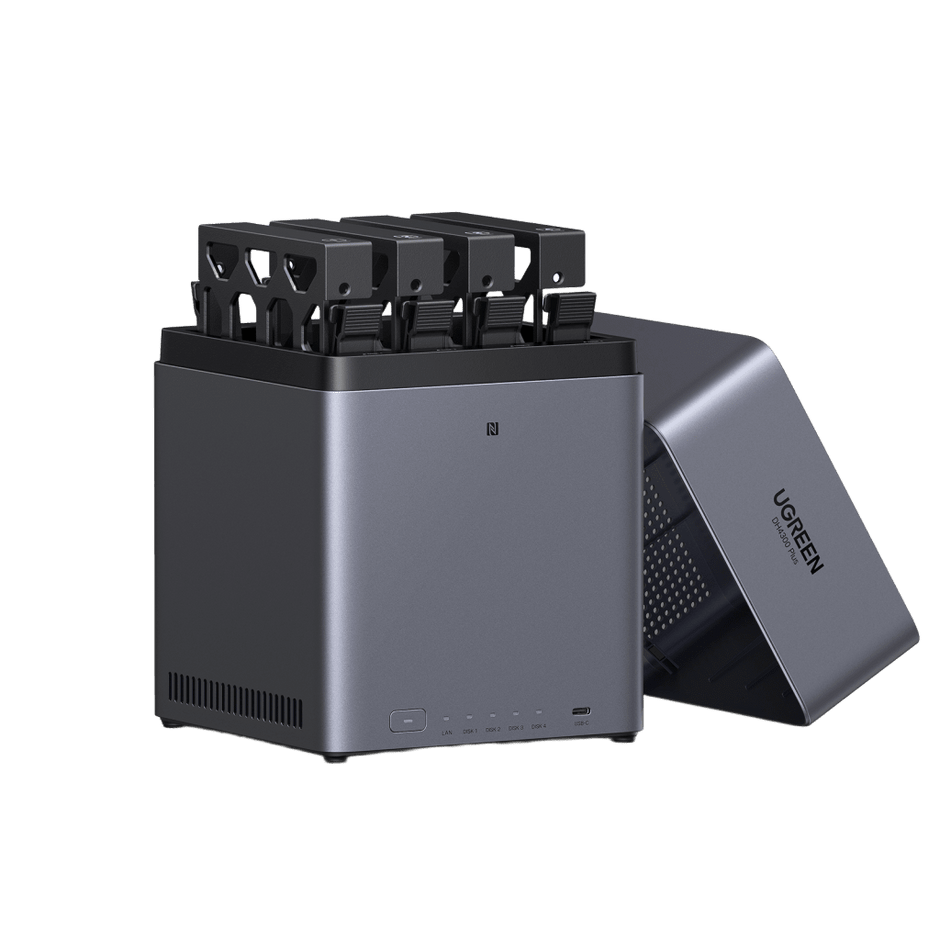 NASync DH4300 Plus | 4 Bahías SATA | 8GB RAM | Puerto 2.5GbE | RAID | HDMI 4K | Acceso Remoto UGREENlink