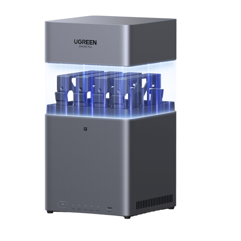 NASync DH4300 Plus | 4 Bahías SATA | 8GB RAM | Puerto 2.5GbE | RAID | HDMI 4K | Acceso Remoto UGREENlink