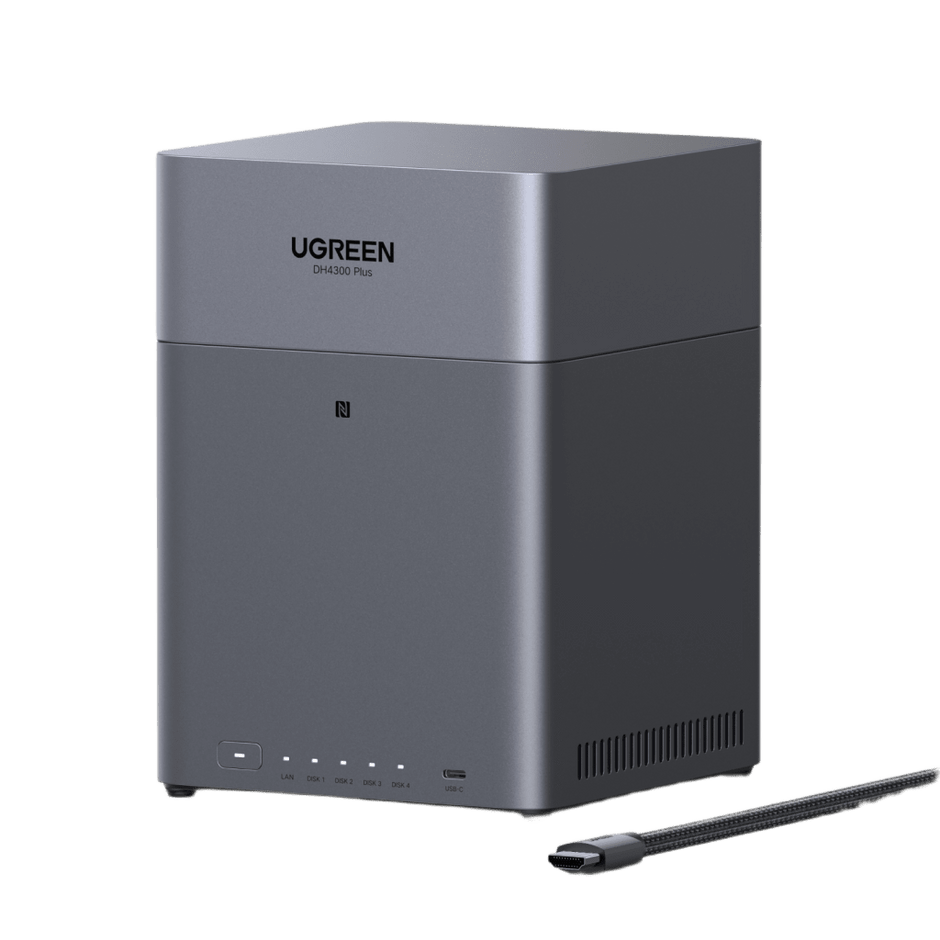 NASync DH4300 Plus | 4 Bahías SATA | 8GB RAM | Puerto 2.5GbE | RAID | HDMI 4K | Acceso Remoto UGREENlink