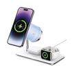 Cargador Inalámbrico MagSafe 3 en 1 | 25W | Certificación Oficial Qi2 | MFI | Perfecto para iPhone, AirPods y Apple Watch  | Carga Adaptativa /Simultanea | Luz Indicadora LED | Incluye Cable.