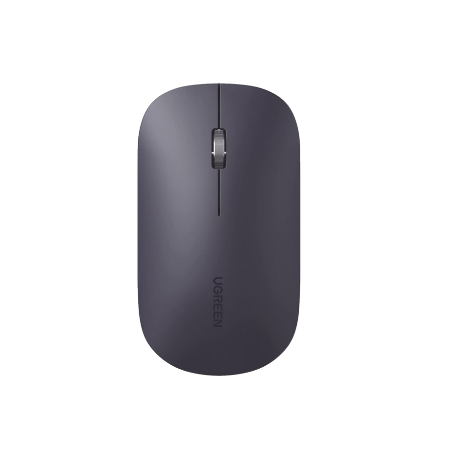 Mouse Inalámbrico 2.4 GHz | Silencioso y Ultrafino | DPI Ajustable hasta 4000 | Alcance de 10 Metros | Receptor USB Incluido | Diseño Ergonómico | Color Negro