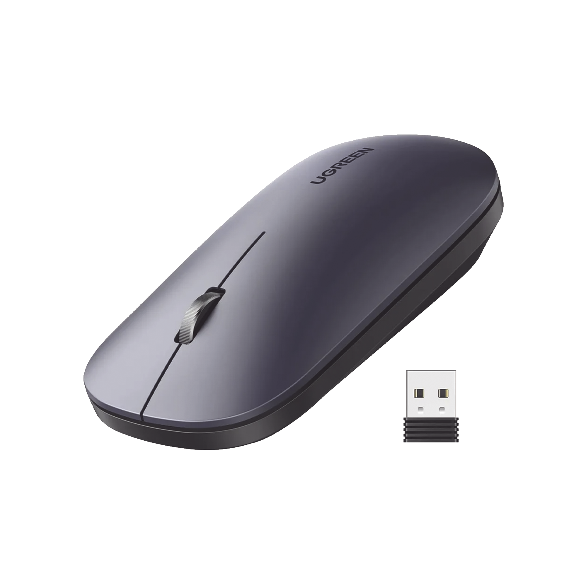Mouse Inalámbrico 2.4 GHz | Silencioso y Ultrafino | DPI Ajustable hasta 4000 | Alcance de 10 Metros | Receptor USB Incluido | Diseño Ergonómico | Color Negro