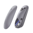 Mouse inalámbrico 2.4 GHz | Ultra Delgado y Silencioso | DPI 1000/1600/2000/4000 (Ajustable) | Alcance 10m | Scroll de Aluminio | Adaptable a diferentes superficies | Diseño suave al tacto | Contiene Receptor USB | Color Gris.