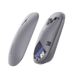 Mouse inalámbrico 2.4 GHz | Ultra Delgado y Silencioso | DPI 1000/1600/2000/4000 (Ajustable) | Alcance 10m | Scroll de Aluminio | Adaptable a diferentes superficies | Diseño suave al tacto | Contiene Receptor USB | Color Gris.