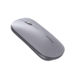 Mouse inalámbrico 2.4 GHz | Ultra Delgado y Silencioso | DPI 1000/1600/2000/4000 (Ajustable) | Alcance 10m | Scroll de Aluminio | Adaptable a diferentes superficies | Diseño suave al tacto | Contiene Receptor USB | Color Gris.