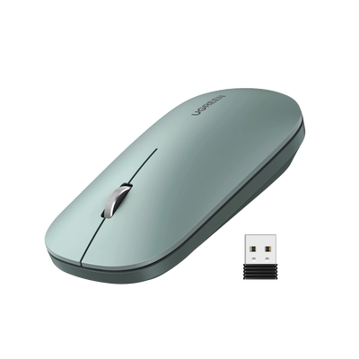 Mouse Inalámbrico Delgado 4000 DPI Verde