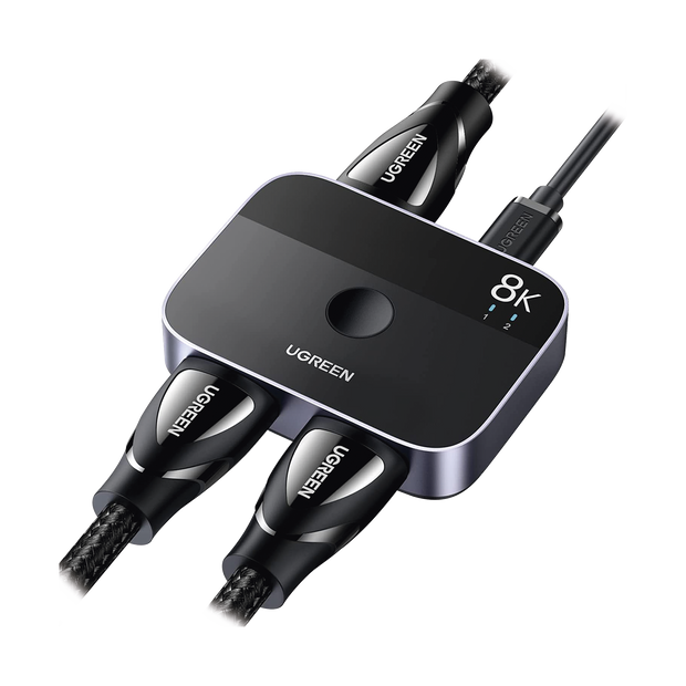 Switch HDMI 2.1 Bidireccional 8K60Hz 2 Entradas a 1 Salida 4K 120Hz y 1080p 240Hz