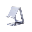 Soporte para Teléfono Celular de Aluminio / Angulo Ajustable / Amplia Compatibilidad con dispositivos de 4.7'' a 7.9'' / Antideslizante / Antiarañazos / Plegable / Color Azul