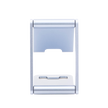 Soporte para Teléfono Celular de Aluminio / Angulo Ajustable / Amplia Compatibilidad con dispositivos de 4.7'' a 7.9'' / Antideslizante / Antiarañazos / Plegable / Color Azul