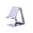 Soporte para Teléfono Celular de Aluminio / Angulo Ajustable / Amplia Compatibilidad con dispositivos de 4.7'' a 7.9'' / Antideslizante / Antiarañazos / Plegable / Color Azul