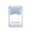 Soporte para Teléfono Celular de Aluminio / Angulo Ajustable / Amplia Compatibilidad con dispositivos de 4.7'' a 7.9'' / Antideslizante / Antiarañazos / Plegable / Color Azul