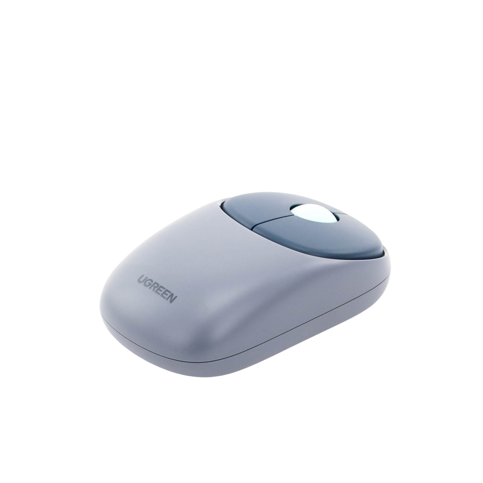 Mouse Inalámbrico Recargable FUN | Bluetooth + 2.4GHz | DPI Ajustable | Silencioso | Compatible con PC, Laptop, Tablet y Mac | Color Azul