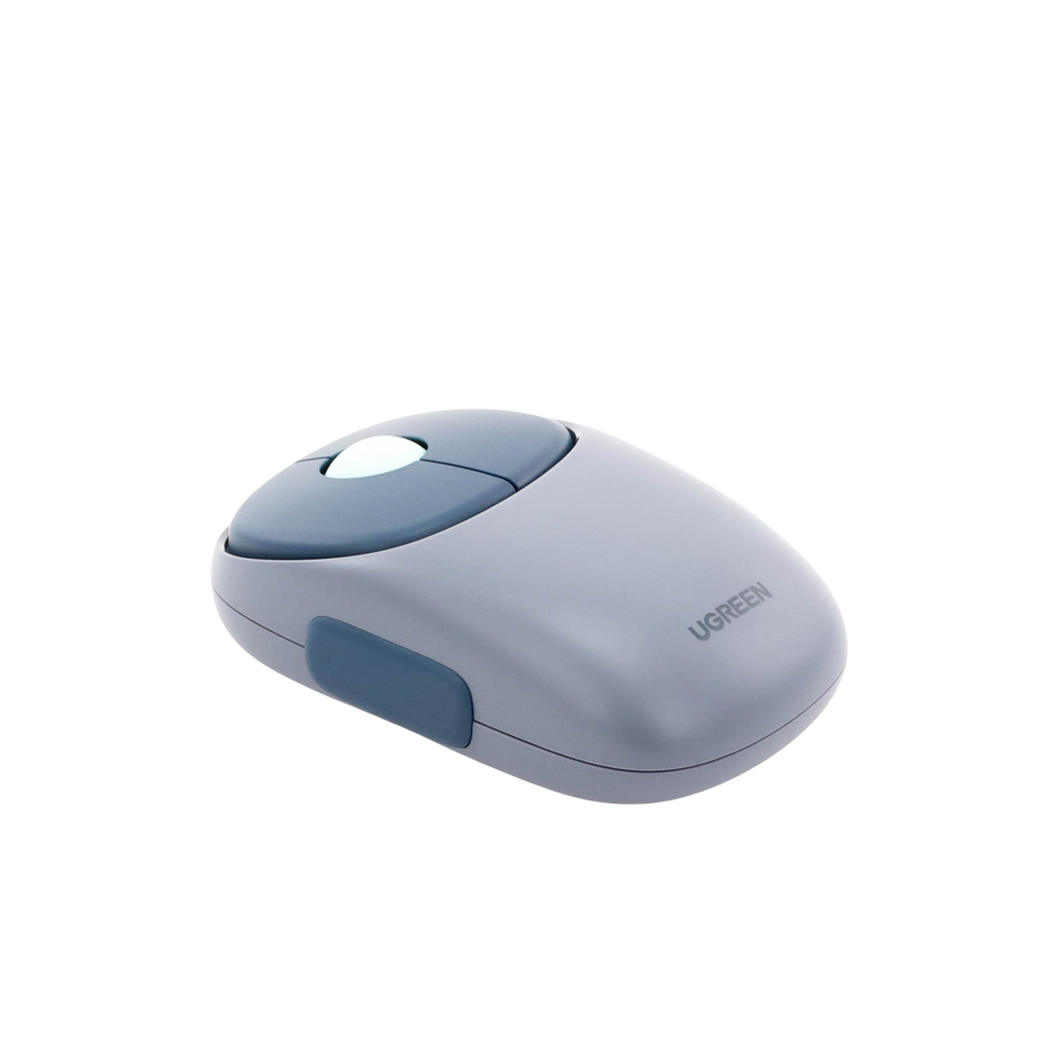 Mouse Inalámbrico Recargable FUN | Bluetooth + 2.4GHz | DPI Ajustable | Silencioso | Compatible con PC, Laptop, Tablet y Mac | Color Azul