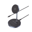 Soporte de Carga Inalámbrica | 3 en 1 | Compatible con MagSafe | Perfecto para iPhone y  AirPods | Carga Rápida Adaptativa /Simultanea | Múltiples Protecciones | Luz Indicadora LED | Aleación de Aluminio | Incluye Cable