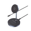 Soporte de Carga Inalámbrica | 3 en 1 | Compatible con MagSafe | Perfecto para iPhone y  AirPods | Carga Rápida Adaptativa /Simultanea | Múltiples Protecciones | Luz Indicadora LED | Aleación de Aluminio | Incluye Cable